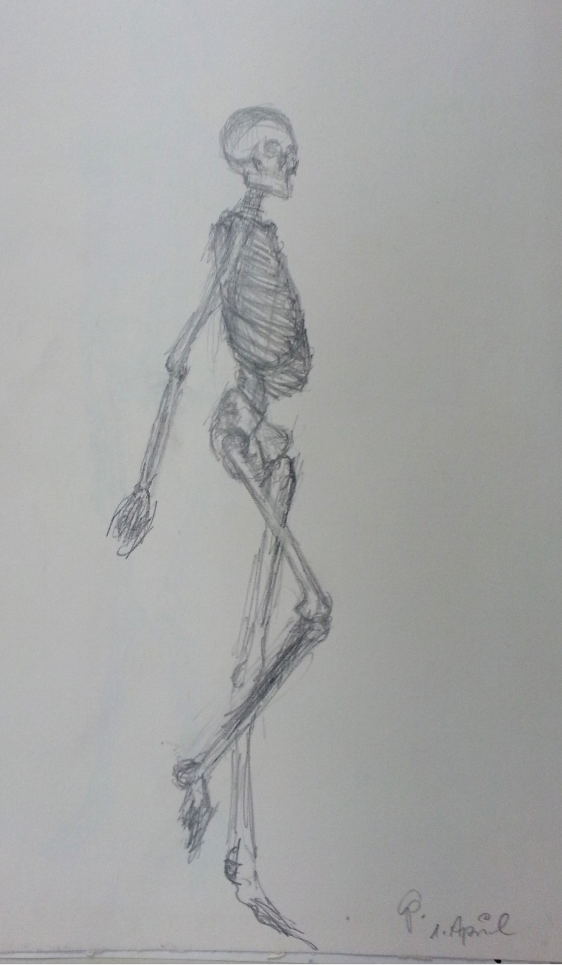 Bleistift Skelett _190001x