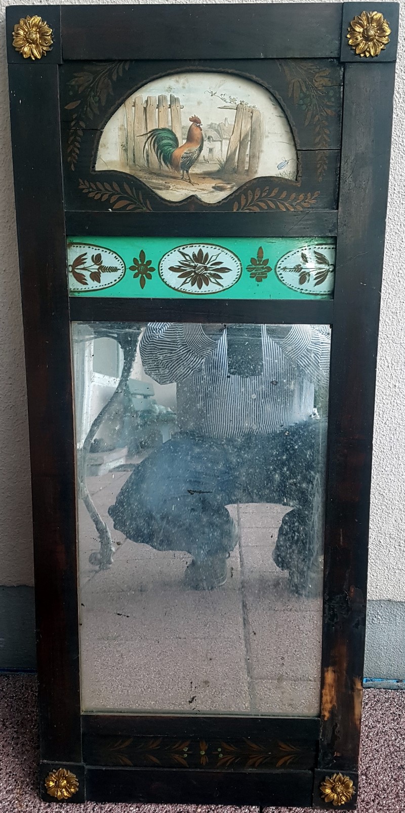 Spiegel Schwarzpoliert 10x