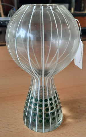 Marita Vogt Berliner Fernsehturm Vase 60er buntglas Made in Gdr 234d Marita Vogt Berliner Fernsehturm Vase 60er buntglas Made in Gdr 234d