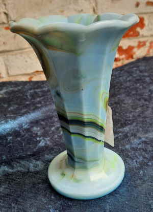 Pressglas Vase marmoriert 302d
