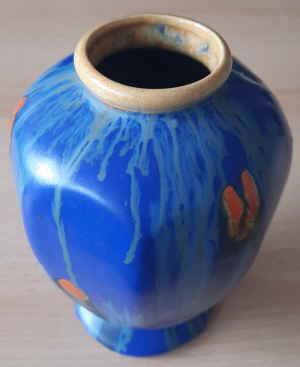 Art Deco Vase Belgien Keramik 20d