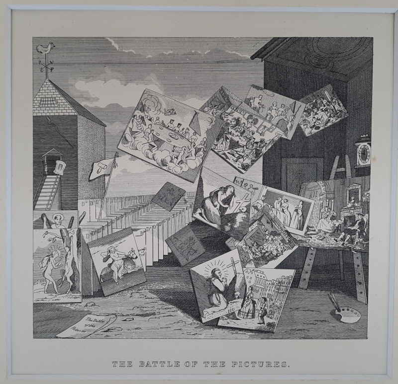 William Hogarth The Battle of the pictures 04x