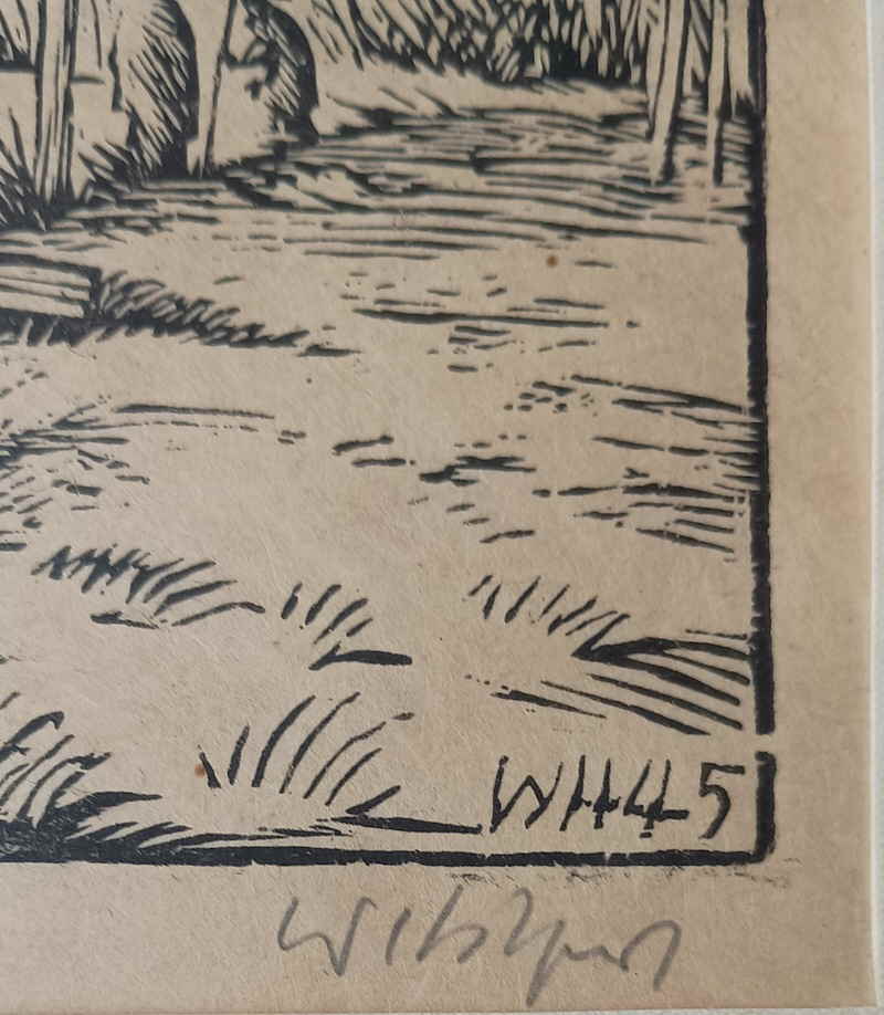 Hilpert Willi Schpfrad Holzschnitt W H 153379x