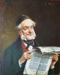 Kolozsvary Lajos  Zeitungsleser �lgem�lde 1d