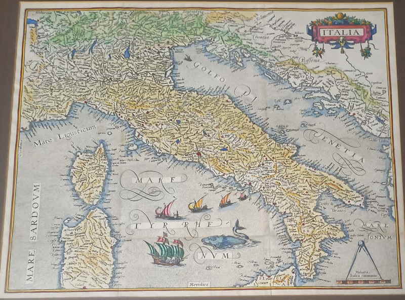 Theodor de Bry Italia  Boissard Landkarte Italien 723878x
