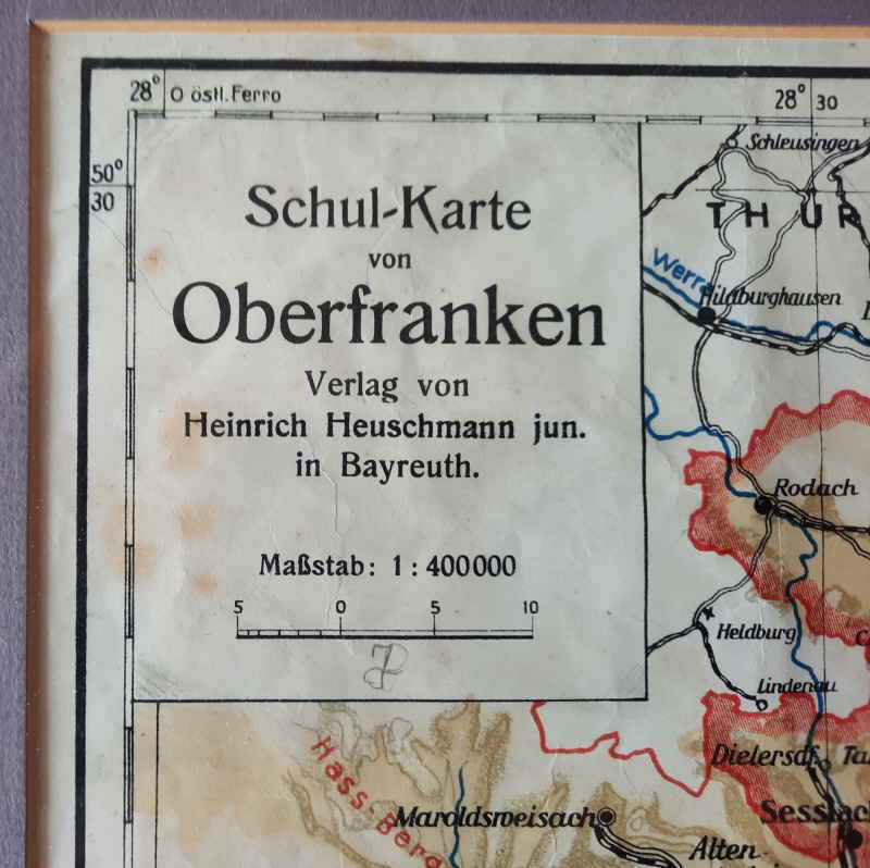 Schul Karte Oberfranken Heinrich Heuschmann Bayreuth 648x