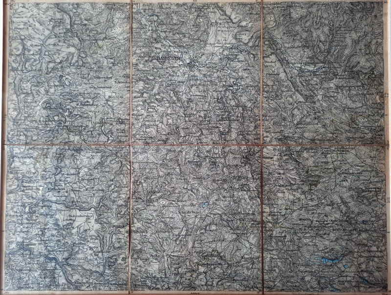 Karte des Deutschen Reiches 533 Bayreuth 301x
