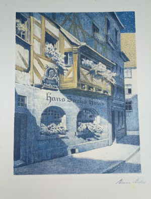 Hofer Nrnberg Radierung 231914d