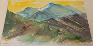 Wildkarspitze Zillertaler Alpen Aquarell Kleeberger 408243d