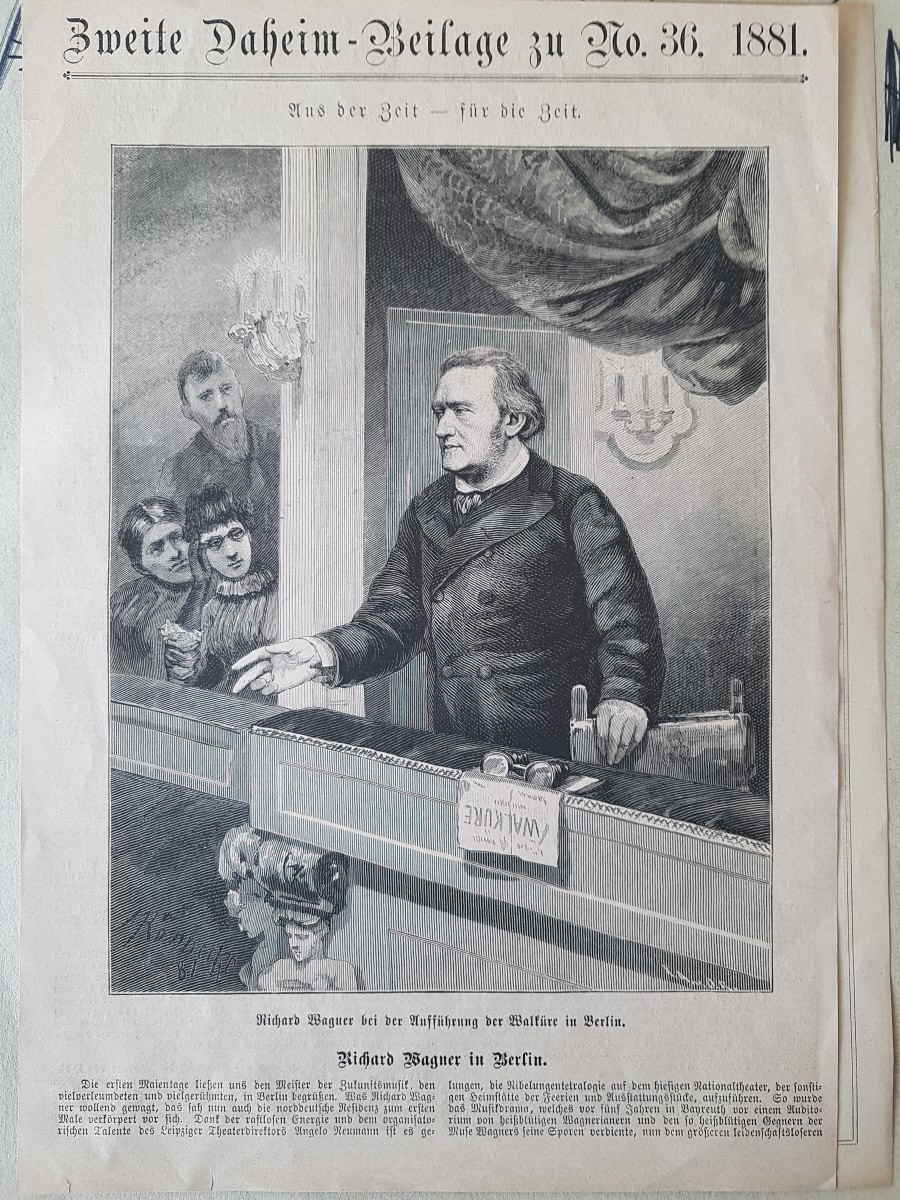 8 Richard Wagner bei der auffhrung der walkre in berlin 25x