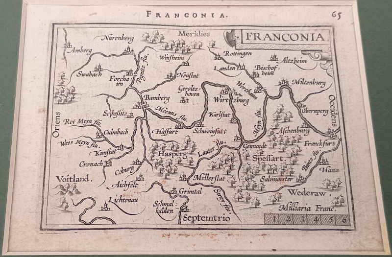 Ortelius Abraham  Epitome franconia Frankenkarte 5701365x