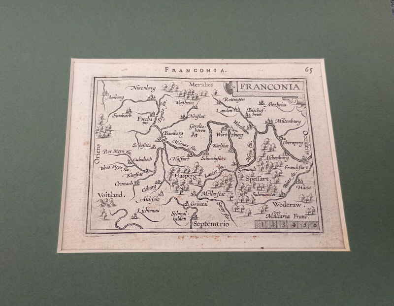 Ortelius Abraham  Epitome franconia Frankenkarte 59876x
