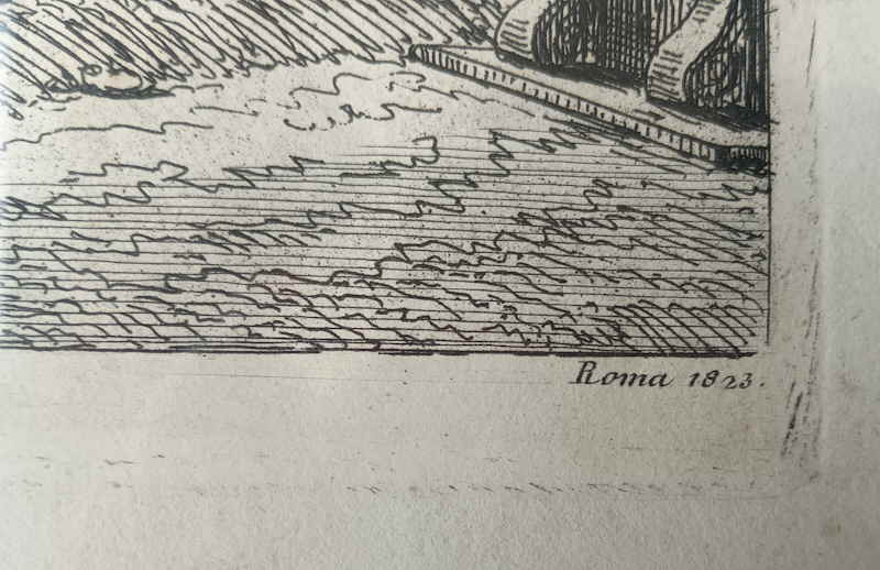 Rossini Luigio Roma 1823 Veduta della parte posteriore 742599x