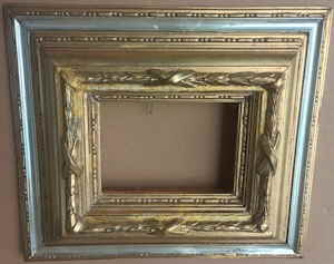 antiker Rahmen gold silber 077d