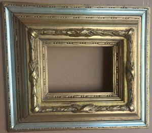 antiker Rahmen gold silber 188d