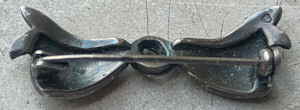 106  Brosche Schleife Silber Markasiten 801285d