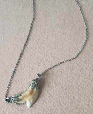 112 Silber Kette mit Haifisch Zahn 137946d