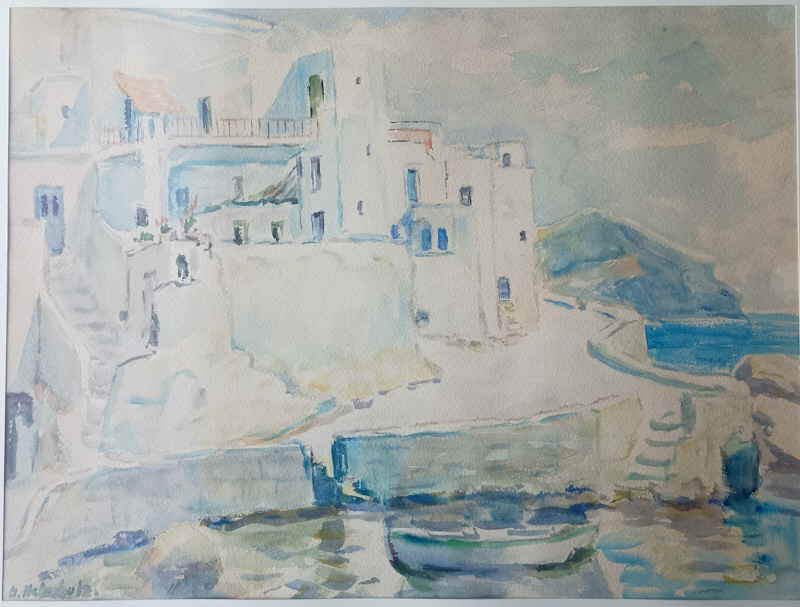 Gertrude Helmholz Aquarell Ischia  504867x