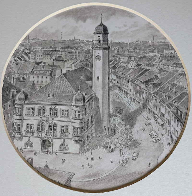Liska Hans Hof Saale Rathaus mit Treppenturm 644x