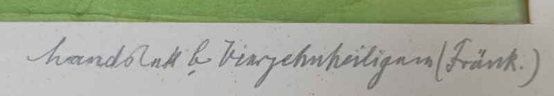 Ludwig Maurer Franken Aquarell 14 Heiligen 206329x