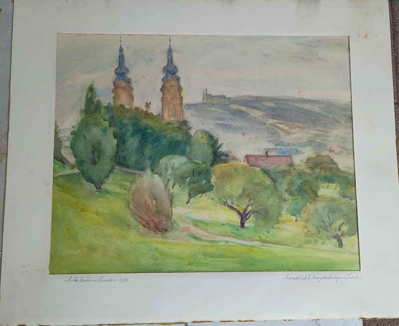 Ludwig Maurer Franken Aquarell 14 Heiligen 237235x