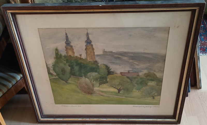 Ludwig Maurer Franken Aquarell 14 Heiligen 604353x