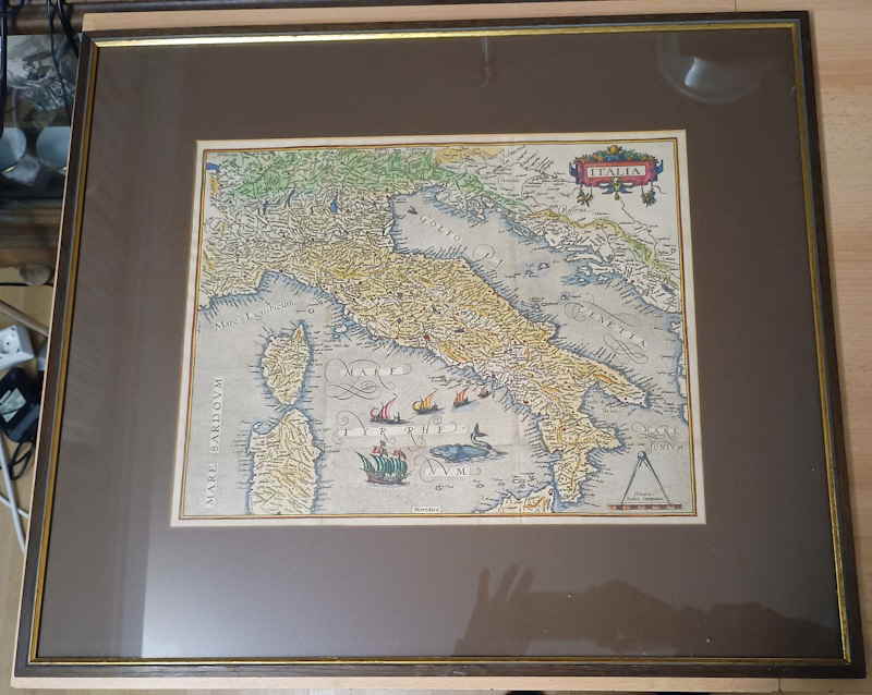 Theodor de Bry Italia  Boissard Landkarte Italien 717369x