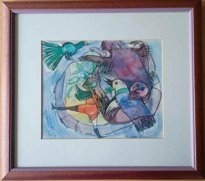 Siebdruck Traum vom Fliegen OHANA FINE ART 824040x