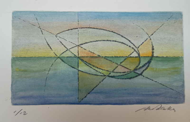 Kolorierte Radierung 315475x