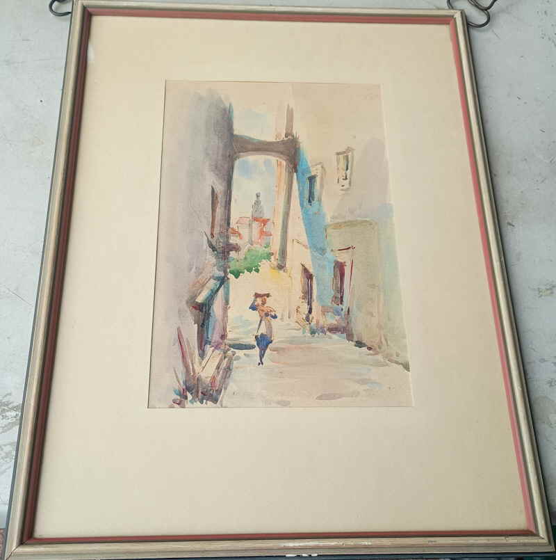 San Remo Aquarell Italien Guilio 534886x