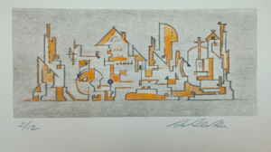 Kolorierte Radierung 332395d