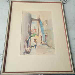 San Remo Aquarell Italien Guilio 534886d