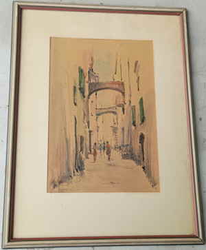 San Remo Aquarell Italien Guilio 607933d